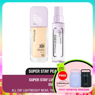 MAYBELLINE - Superstay Lumi Matte Liquid Foundation 110 & Fixer Spray Set