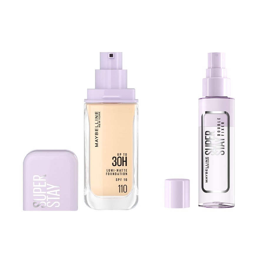 Superstay Lumi Matte Liquid Foundation 110 & Fixer Spray Set