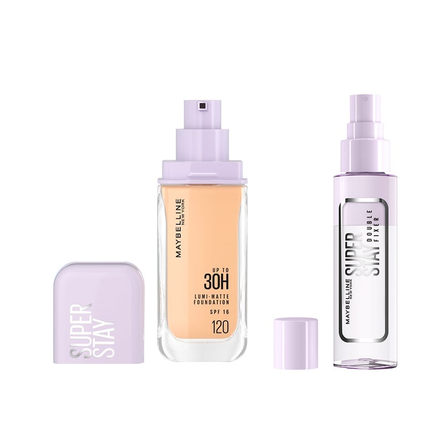 Superstay Lumi Matte Liquid Foundation 120 & Fixer Spray Set