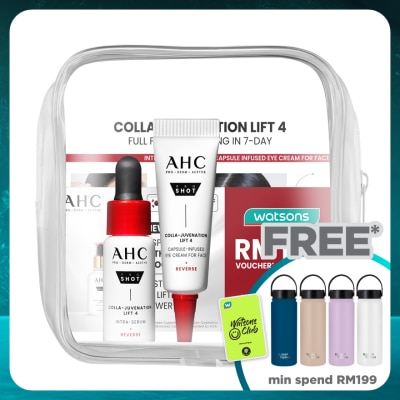 AHC [Not For Sale]Colla-Juvenation Lift 4 Intra-Serum 5ml & Eye Cream 5ml + RM10 Voucher Set