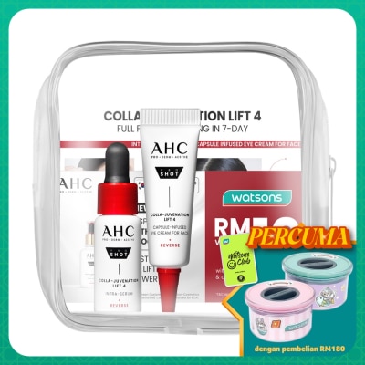 AHC [Not For Sale]Colla-Juvenation Lift 4 Intra-Serum 5ml & Eye Cream 5ml + RM10 Voucher Set