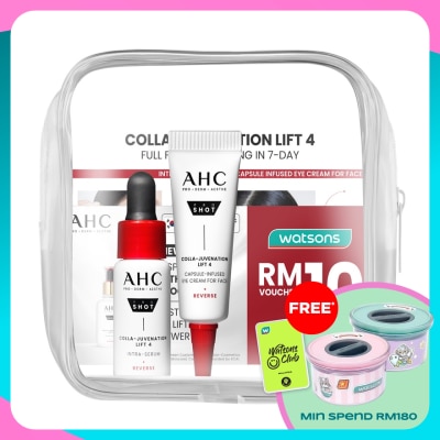 AHC [Not For Sale]Colla-Juvenation Lift 4 Intra-Serum 5ml & Eye Cream 5ml + RM10 Voucher Set
