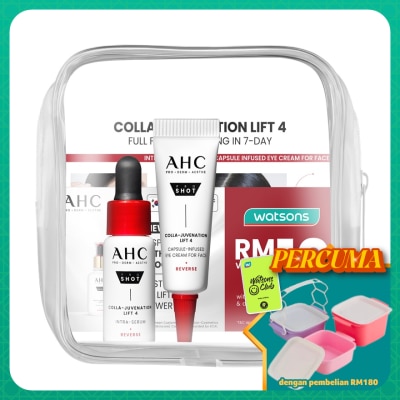 AHC - [Not For Sale]Colla-Juvenation Lift 4 Intra-Serum 5ml & Eye Cream 5ml + RM10 Voucher Set