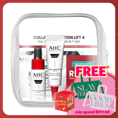 AHC [Not For Sale]Colla-Juvenation Lift 4 Intra-Serum 5ml & Eye Cream 5ml + RM10 Voucher Set
