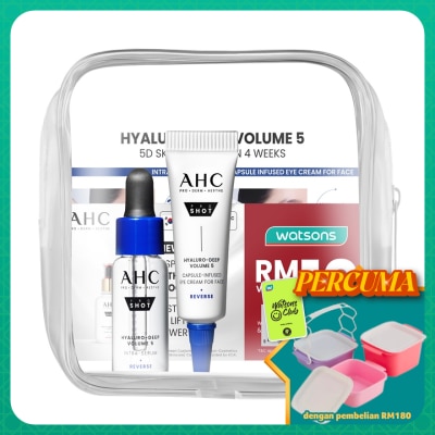 AHC - [Not For Sale] Hyaluro-Deep Volume 5 Intra-Serum 5ml & Eye Cream 5ml + RM10 Voucher set