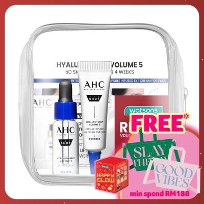 AHC [Not For Sale] Hyaluro-Deep Volume 5 Intra-Serum 5ml & Eye Cream 5ml + RM10 Voucher set