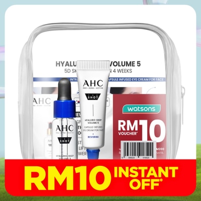AHC [Not For Sale] Hyaluro-Deep Volume 5 Intra-Serum 5ml & Eye Cream 5ml + RM10 Voucher set