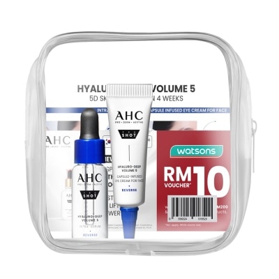 AHC [Not For Sale] Hyaluro-Deep Volume 5 Intra-Serum 5ml & Eye Cream 5ml + RM10 Voucher set