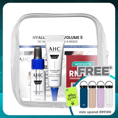 AHC [Not For Sale] Hyaluro-Deep Volume 5 Intra-Serum 5ml & Eye Cream 5ml + RM10 Voucher set