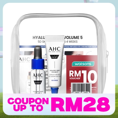 AHC [Not For Sale] Hyaluro-Deep Volume 5 Intra-Serum 5ml & Eye Cream 5ml + RM10 Voucher set