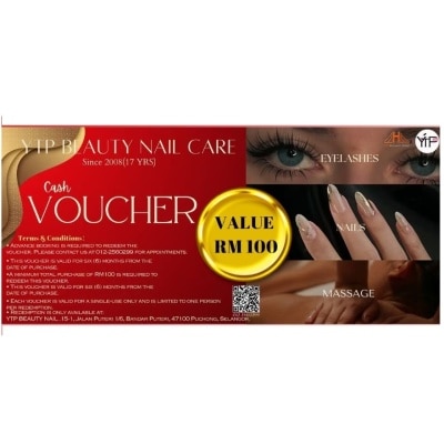 YTP BEAUTY NAIL CARE YTP Beauty RM100 Cash Voucher
