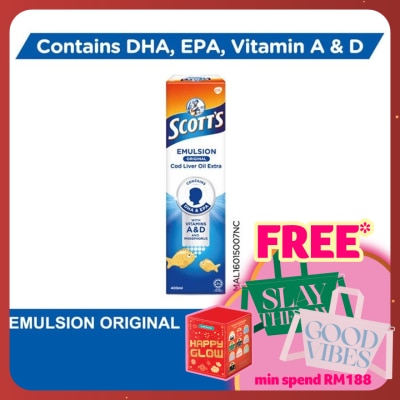 SCOTT'S Emulsion Cod Liver Oil Original DHA & EPA 400ML
