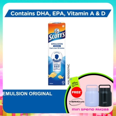 SCOTT'S - Emulsion Cod Liver Oil Original DHA & EPA 400ML