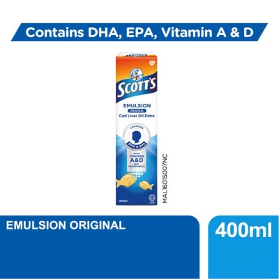 SCOTT'S - Emulsion Cod Liver Oil Original DHA & EPA 400ML image