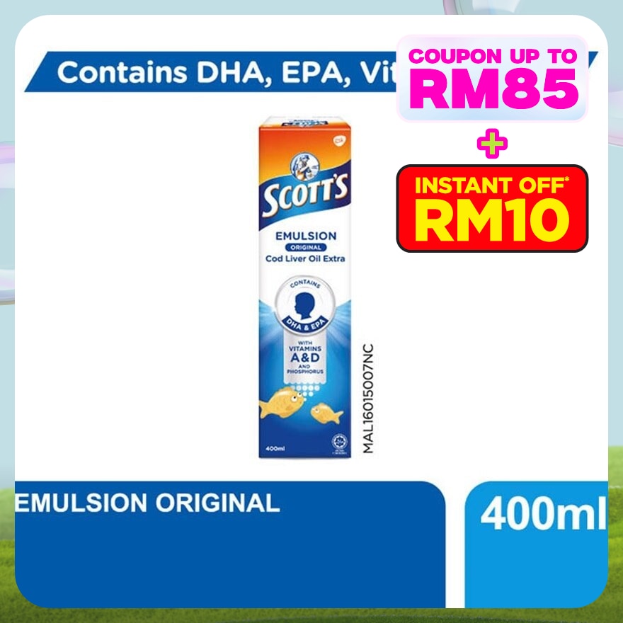 Emulsion Cod Liver Oil Original DHA & EPA 400ML