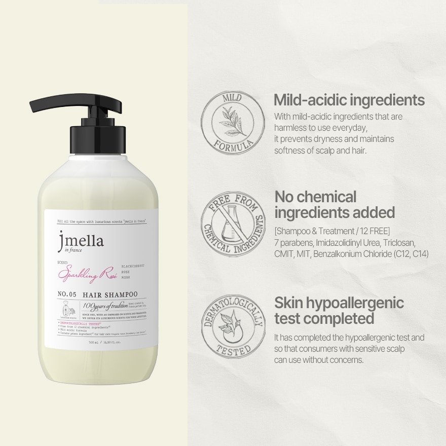 Sparkling Rose Hair Shampoo 500ml