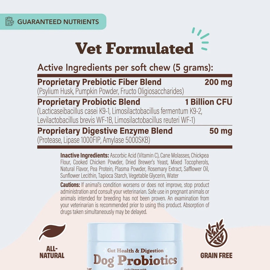 Dog Probiotics 225g 45s