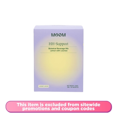 MOOM - Botanical Beverage Mix Lemon Powder, Happy Hormones 30s