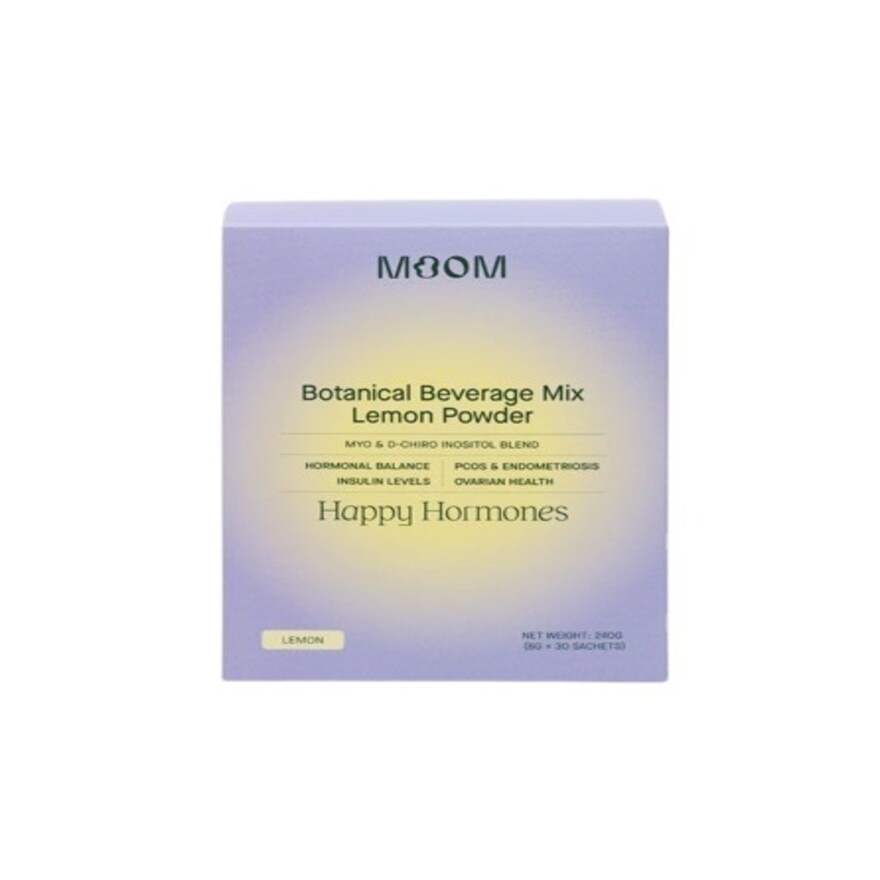 Botanical Beverage Mix Lemon Powder, Happy Hormones 30s