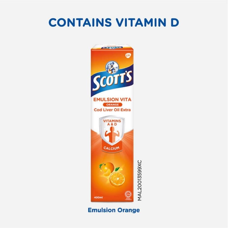 Emulsion Cod Liver Oil Orange Vit A & D 200ML