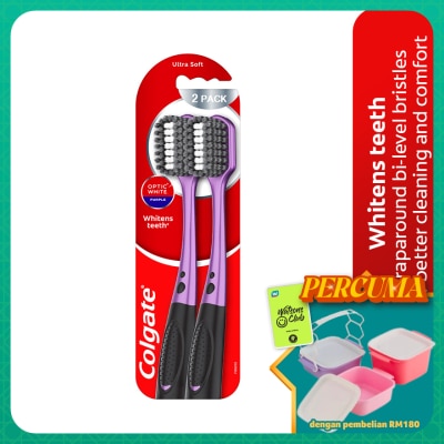 COLGATE - Colgate Optic White Purple Toothbrush 2s