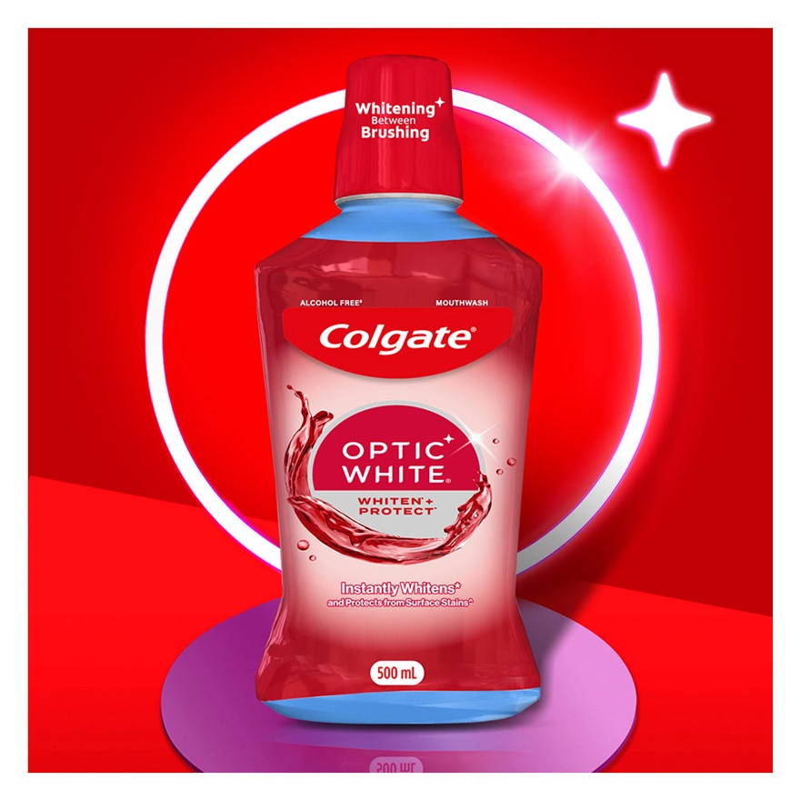 Colgate Optic White Whitening Mouthwash 500ml image