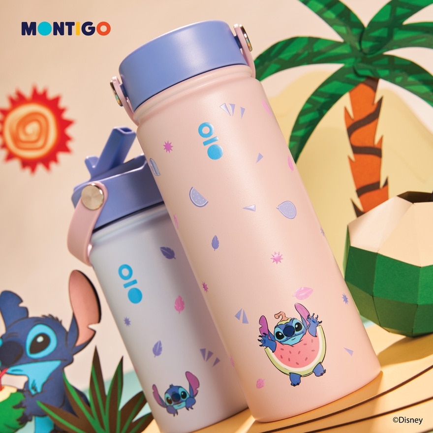 Disney Stitch Ohana Pink Ace Bottle 18oz