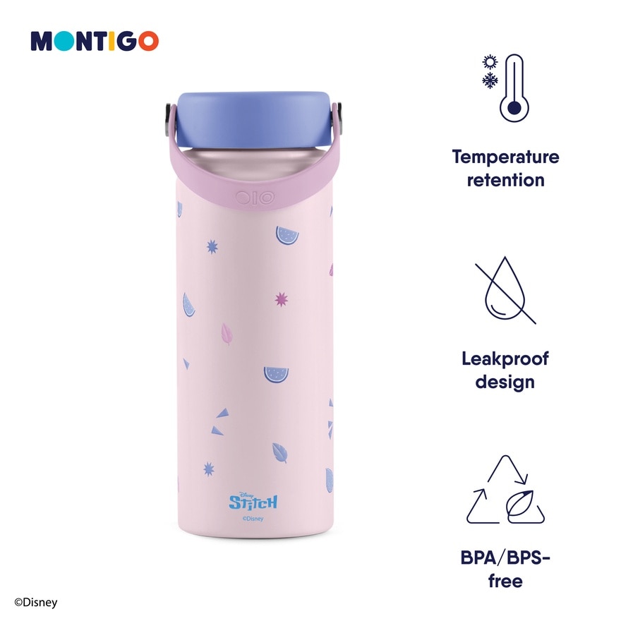 Disney Stitch Ohana Pink Ace Bottle 18oz