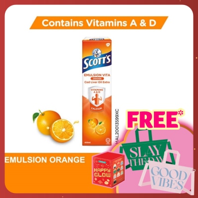 SCOTT'S Emulsion Cod Liver Oil Orange Vit A & D 400ML