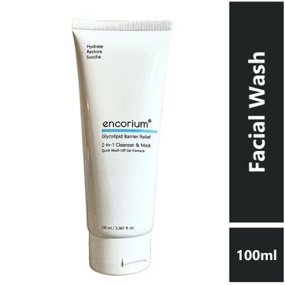 ENCORIUM Glycolipid Barrier Relief 2-in-1 Cleanser & Mask 10-ML
