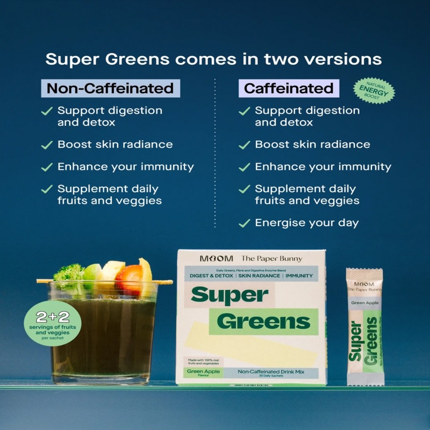 Botanical Beverage Mix Broccoli with Spinach and Celery Powder, Super Greens (Non Caffinated) 30s