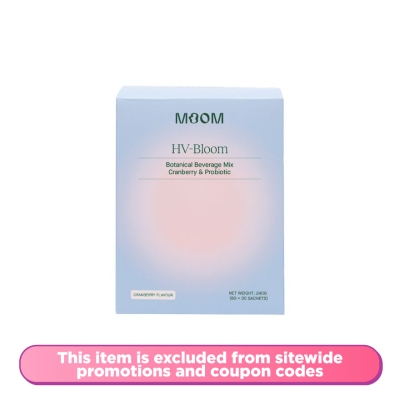 MOOM - Healthy V Organic Cranberry, Probiotic, D Mannose Blend 30s