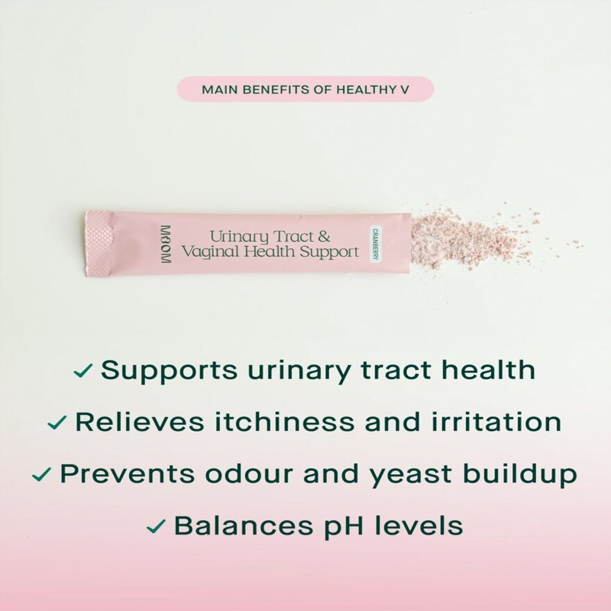 Healthy V Organic Cranberry, Probiotic, D Mannose Blend 30s