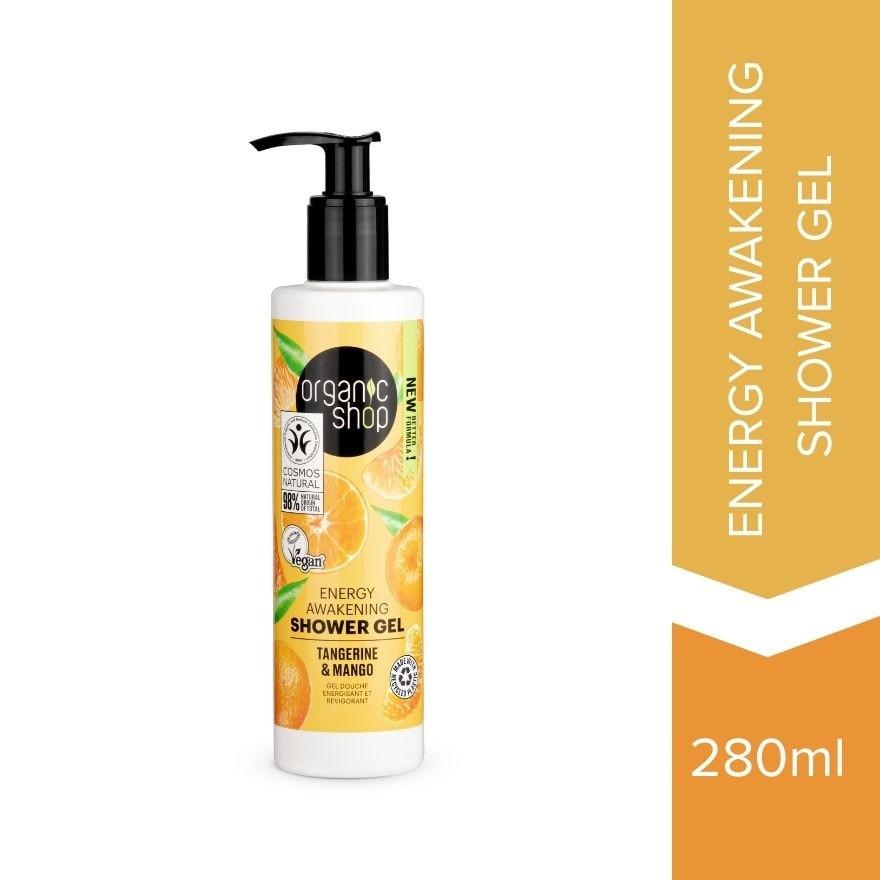 Organic Shop Energy Awakening Shower Gel Tangerine and Mango 280 ml
