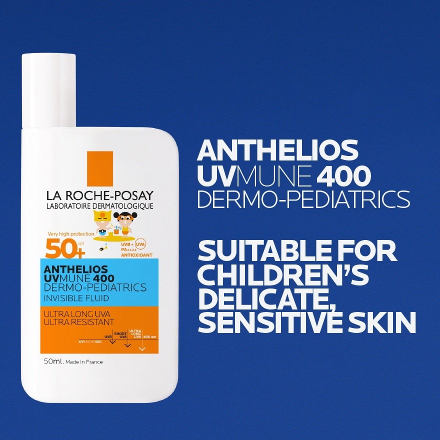 Anthelios UVMUNE 400 Dermo-Pediatrics Invisible Fluid SPF 50+ 50ml