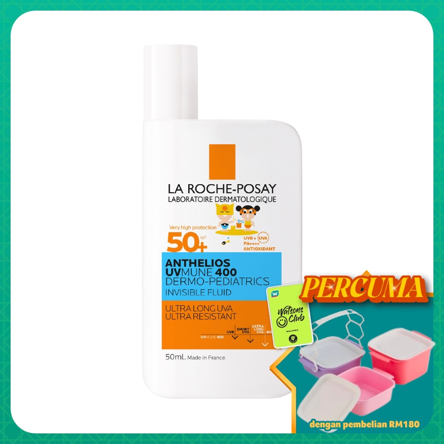 Anthelios UVMUNE 400 Dermo-Pediatrics Invisible Fluid SPF 50+ 50ml