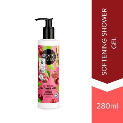 ORGANIC SHOP OS Softening Shower Gel Cherry and Blueberry, 280 ml