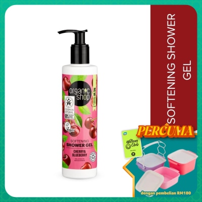 ORGANIC SHOP - OS Softening Shower Gel Cherry and Blueberry, 280 ml