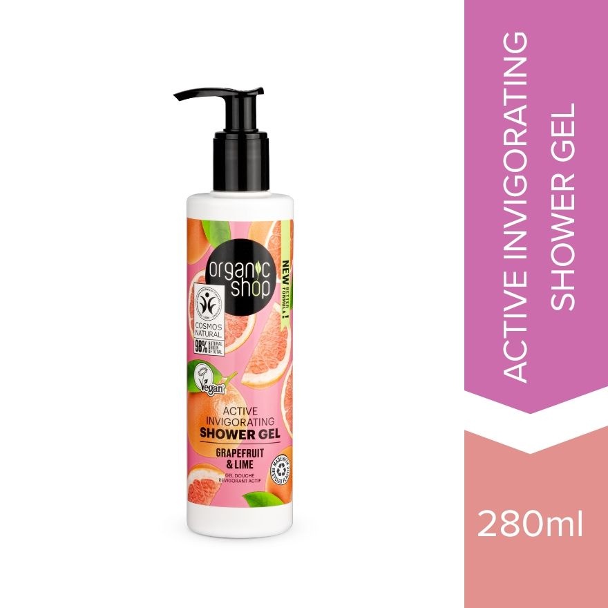 OS Active Invigorating Shower Gel Grapefruit and Lime, 280 ml