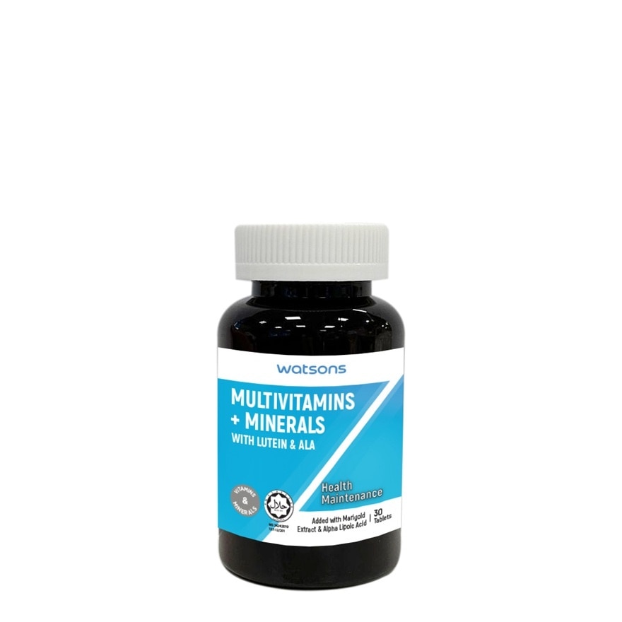 Multivitamins + Minerals with Lutein & ALA 30s