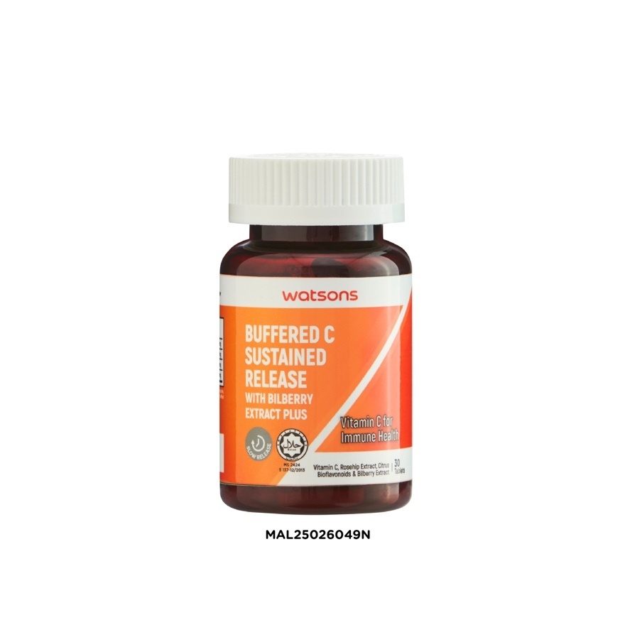 Buffered Vitamin C Substained Release with Bilberry Extract 30s image
