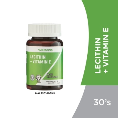 WATSONS - Lecithin + Vitamin E 30s
