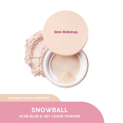 SEA MAKEUP Acne Blur and Set Loose Powder Snowball 12g image