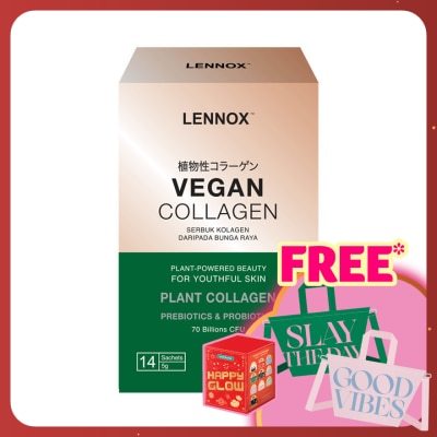 LENNOX Vegan Plant Collagen Powder with Pre+Probiotics 5g x 14s