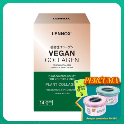 LENNOX Vegan Plant Collagen Powder with Pre+Probiotics 5g x 14s