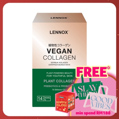 LENNOX Vegan Plant Collagen Powder with Pre+Probiotics 5g x 14s