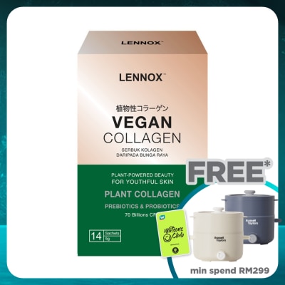 LENNOX Vegan Plant Collagen Powder with Pre+Probiotics 5g x 14s