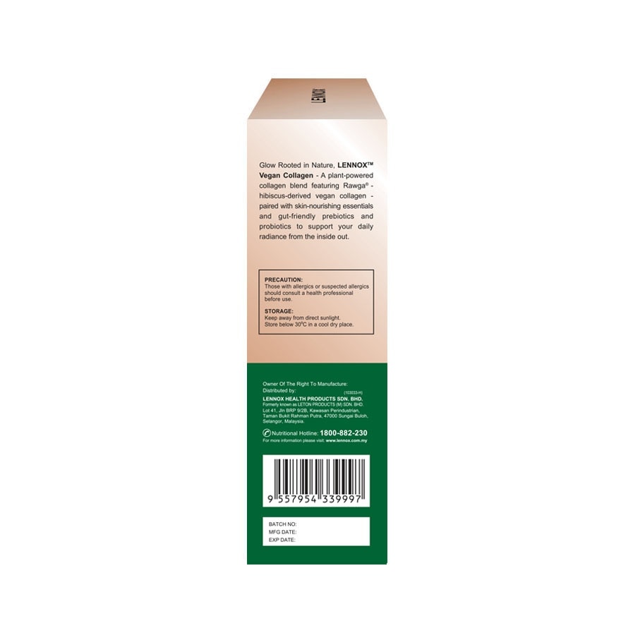 Vegan Plant Collagen Powder with Pre+Probiotics 5g x 14s