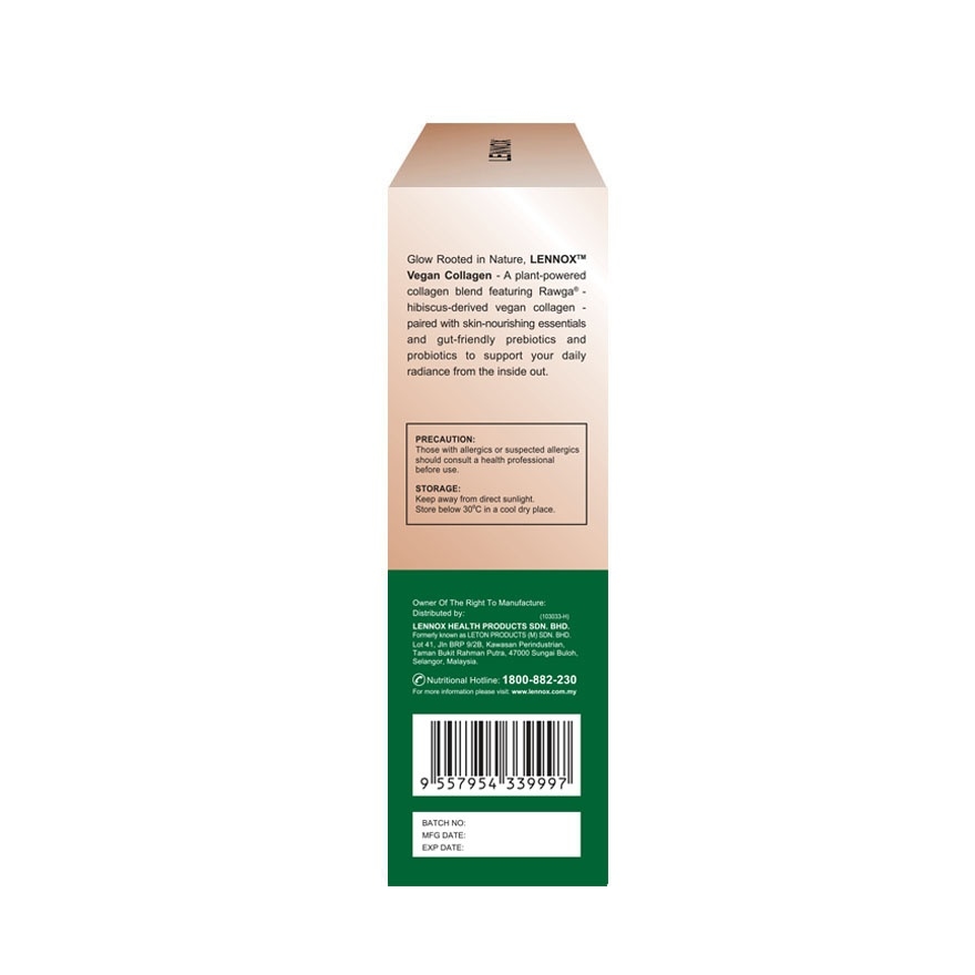 Vegan Plant Collagen Powder with Pre+Probiotics 5g x 14s