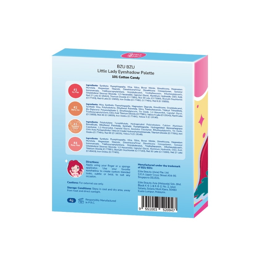 Little Lady Eyeshadow Palette - 101 Cotton Candy